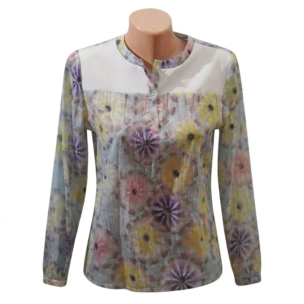 3.5. Ženska šarena pastelna bluza M