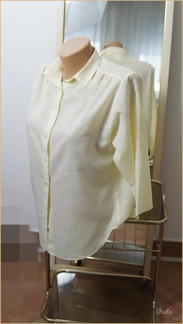 3.4. Lagana elegantna krem L košulja