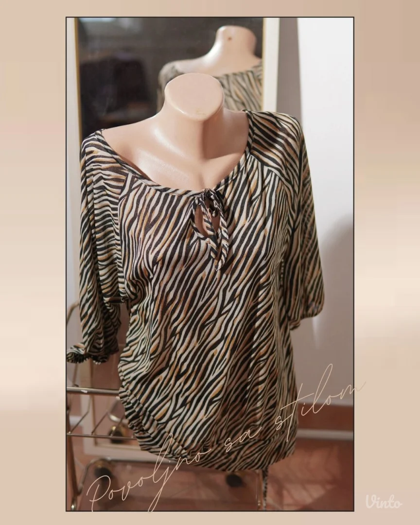 3.4. Animal print bluza Okay L