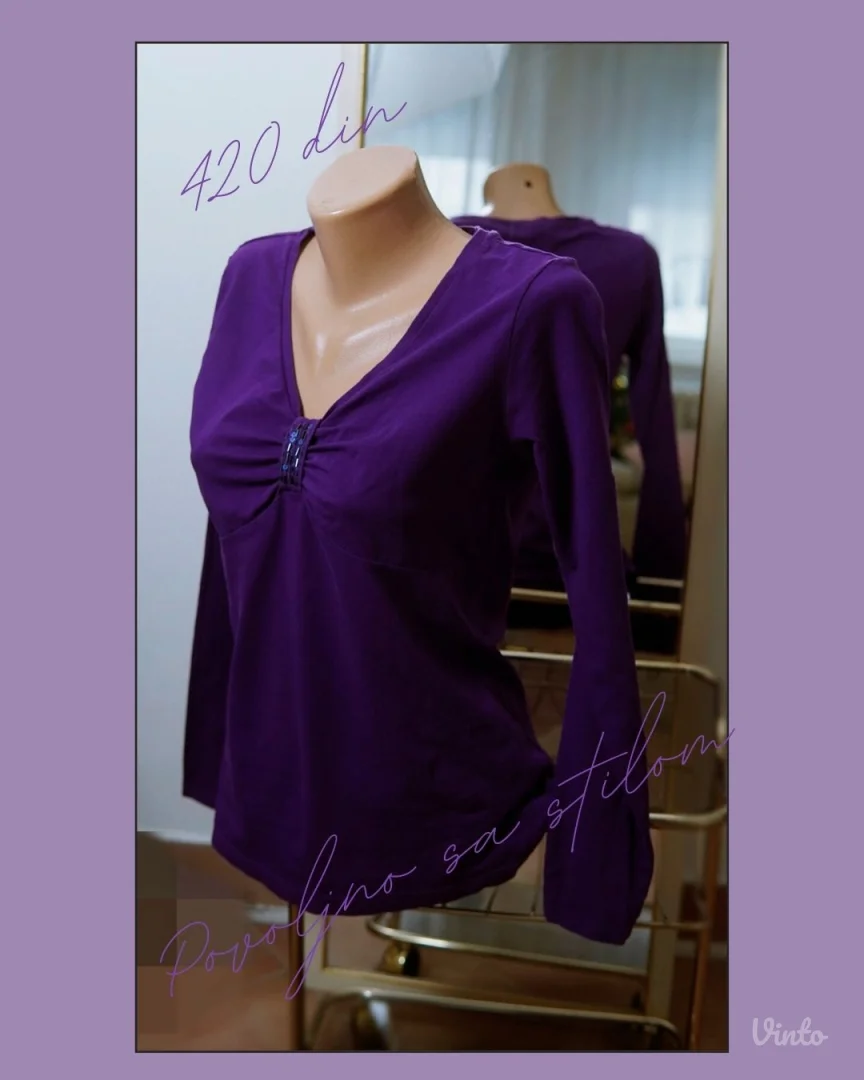 4.5. MEXX ljubičasta ženska majica M