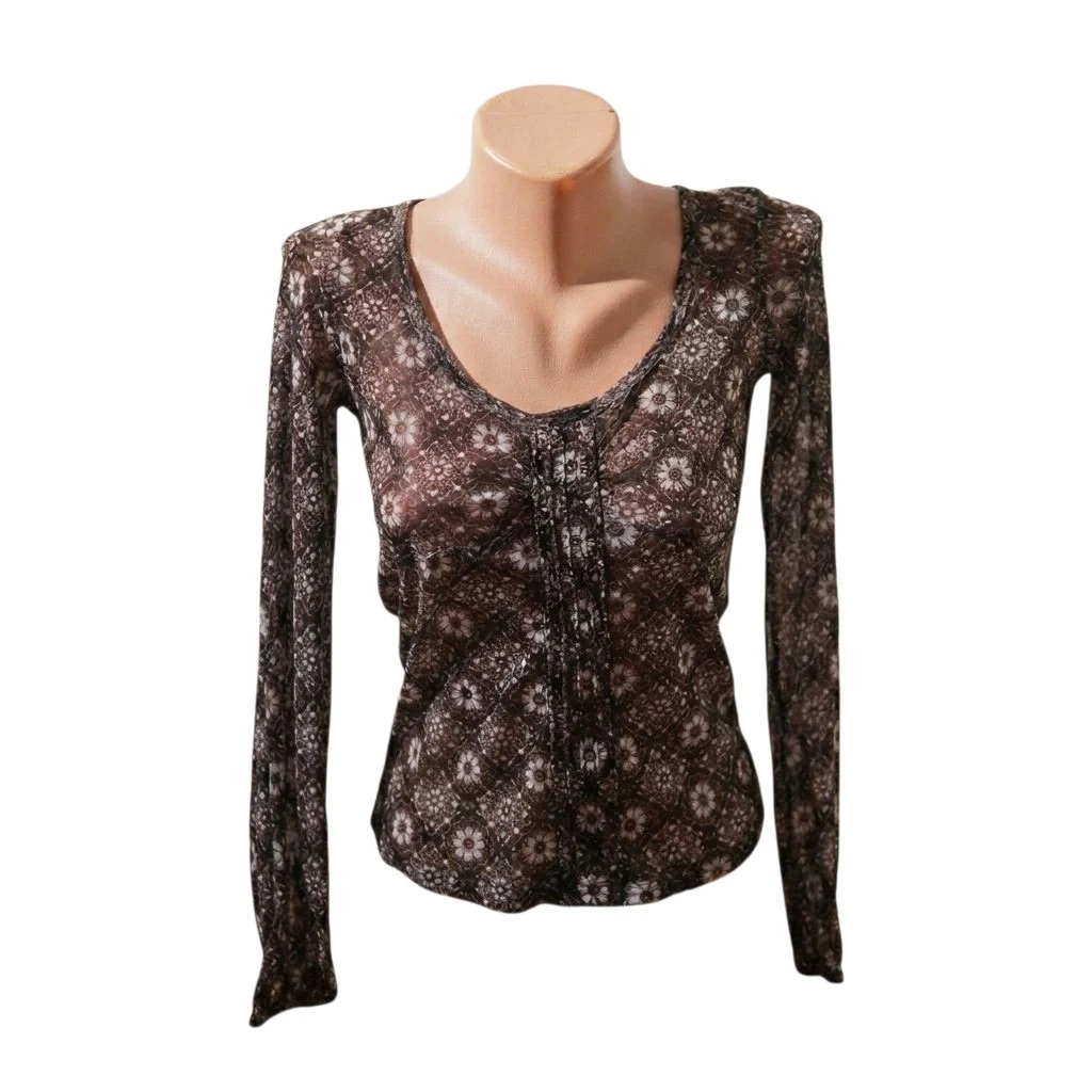 3.5. Braon cvetna bluza S Mexx