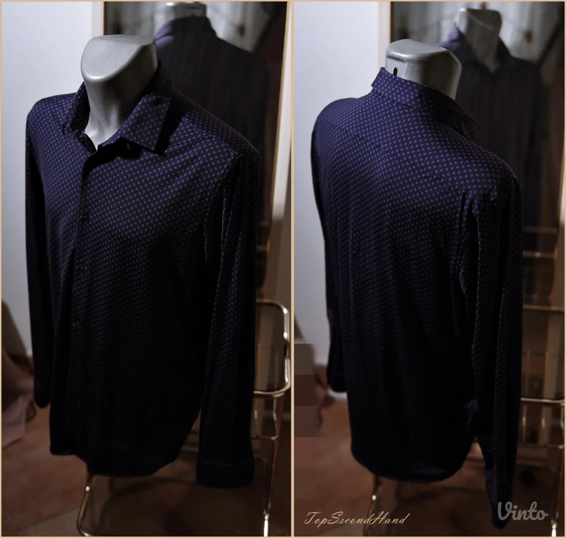 7.5.2. Zara teget slim fit muška košulja M