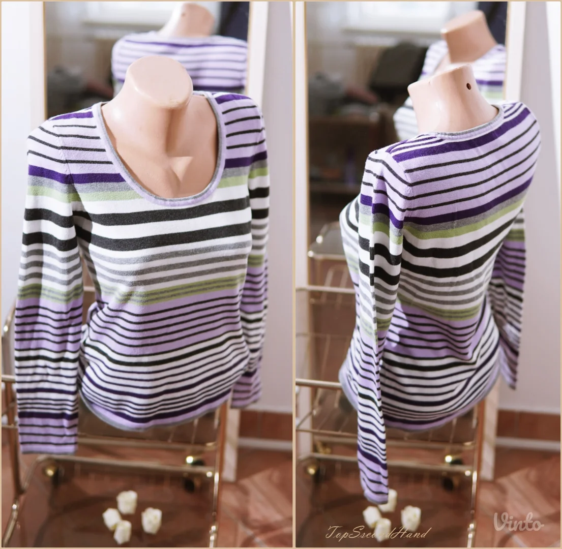 6.2. Prugasti tanji džemper S