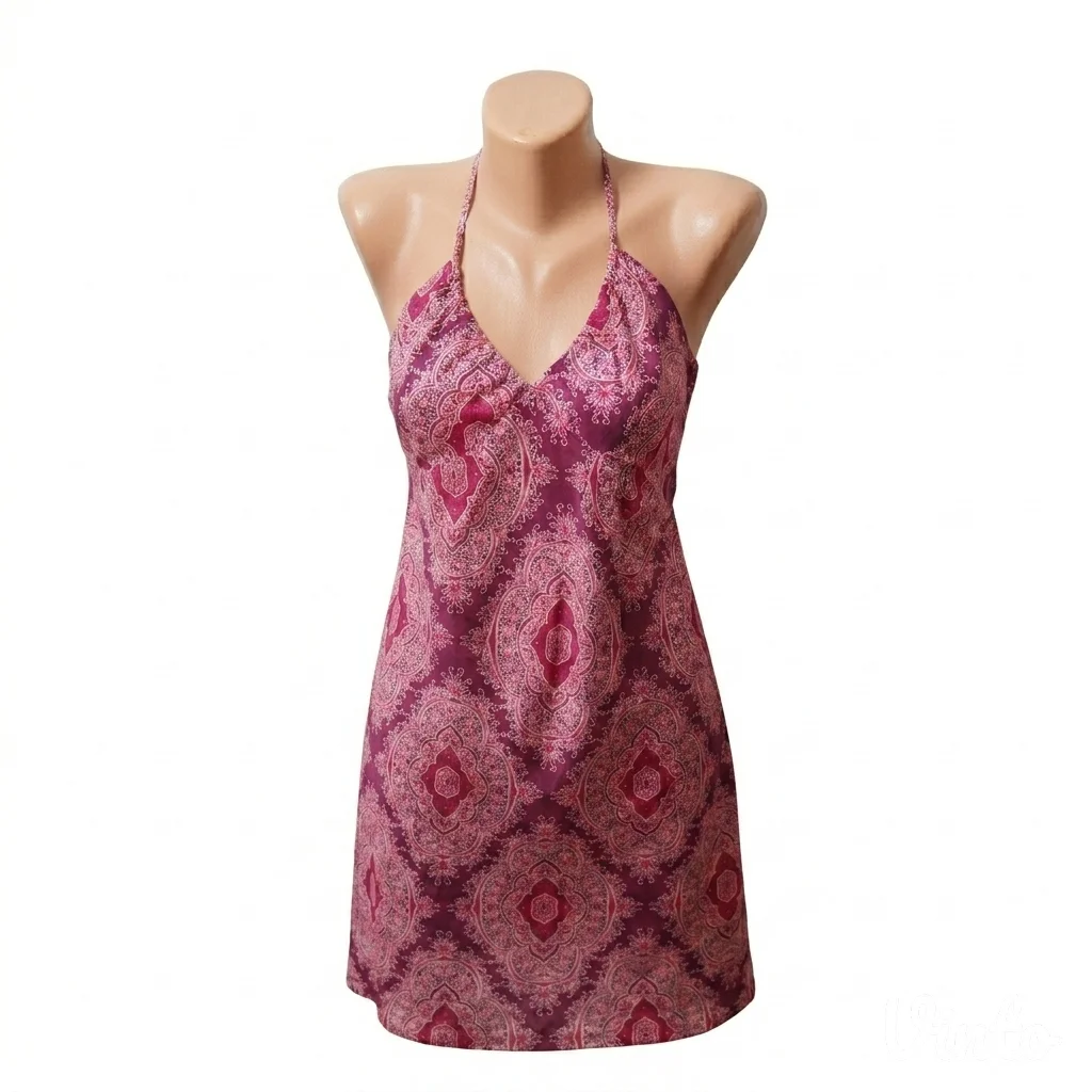 1.1. Haljina bez leđa roza M H&M