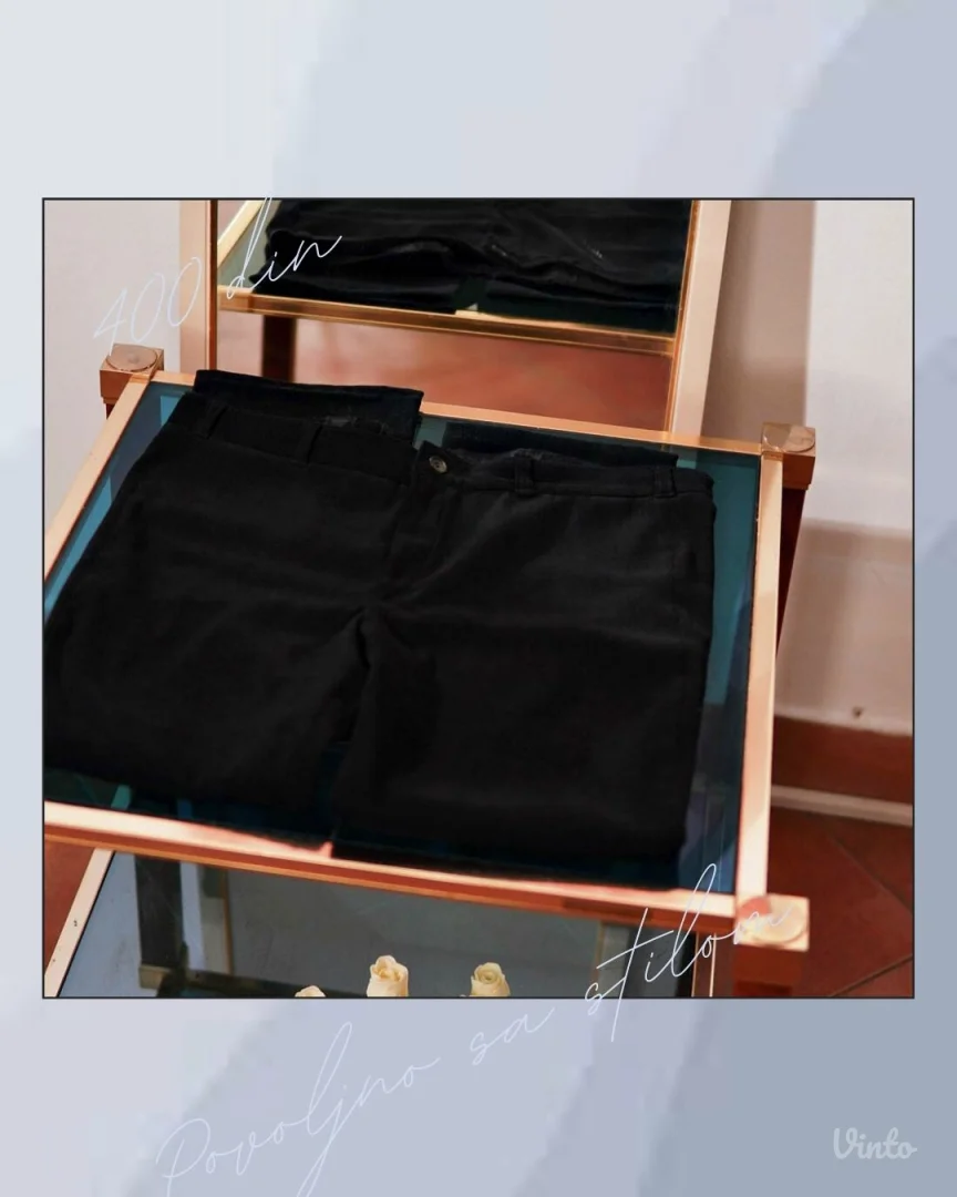 5.4.2. Crne ženske pantalone M