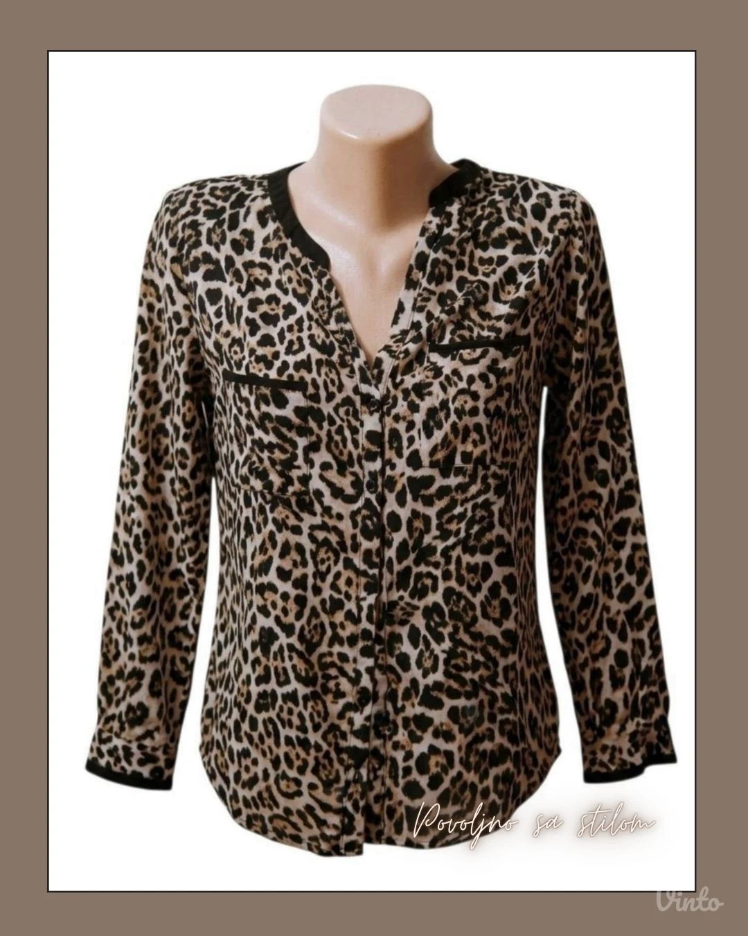 3.5. Ženska animal print bluza M