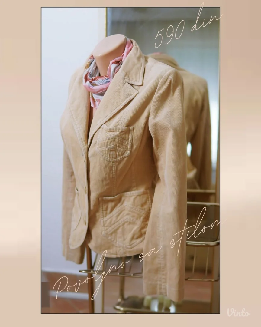 6.5. Bež somotski H&M sako