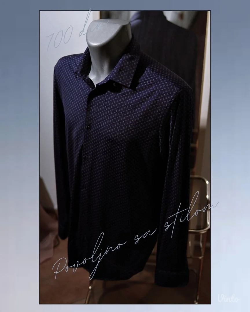 7.5.2. Zara teget slim fit muška košulja M