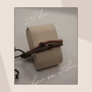 9.7. Muška narukvica od braon kože