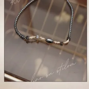 9.1. Elegantna ogrlica od hematita i perli