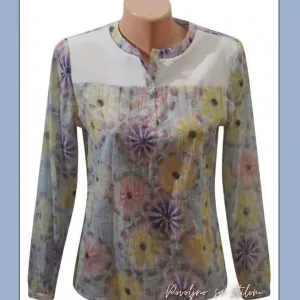 3.5. Ženska šarena pastelna bluza M