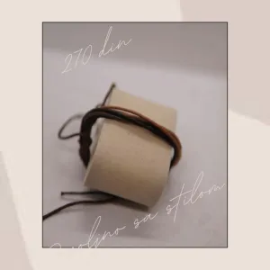 9.7. Muška narukvica u više braon nijansi