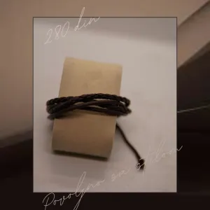 9.7. Muška narukvica tamno braon