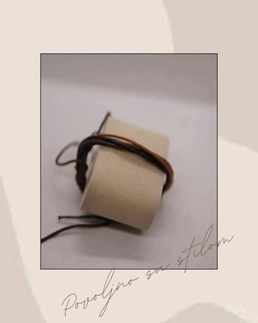 9.7. Muška narukvica u više braon nijansi