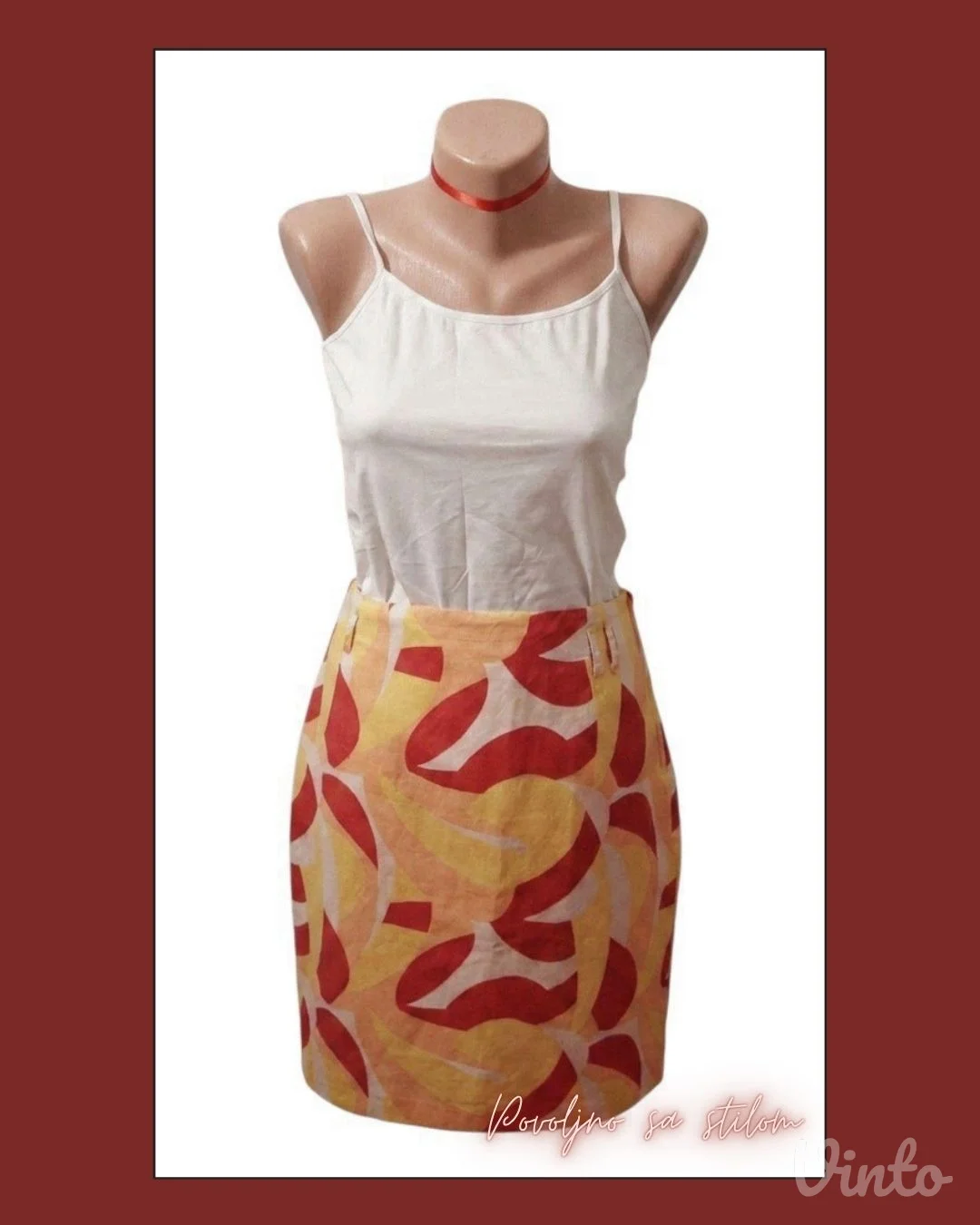 2.2.2. Crveno-žuta suknja M H&M / Akcija!