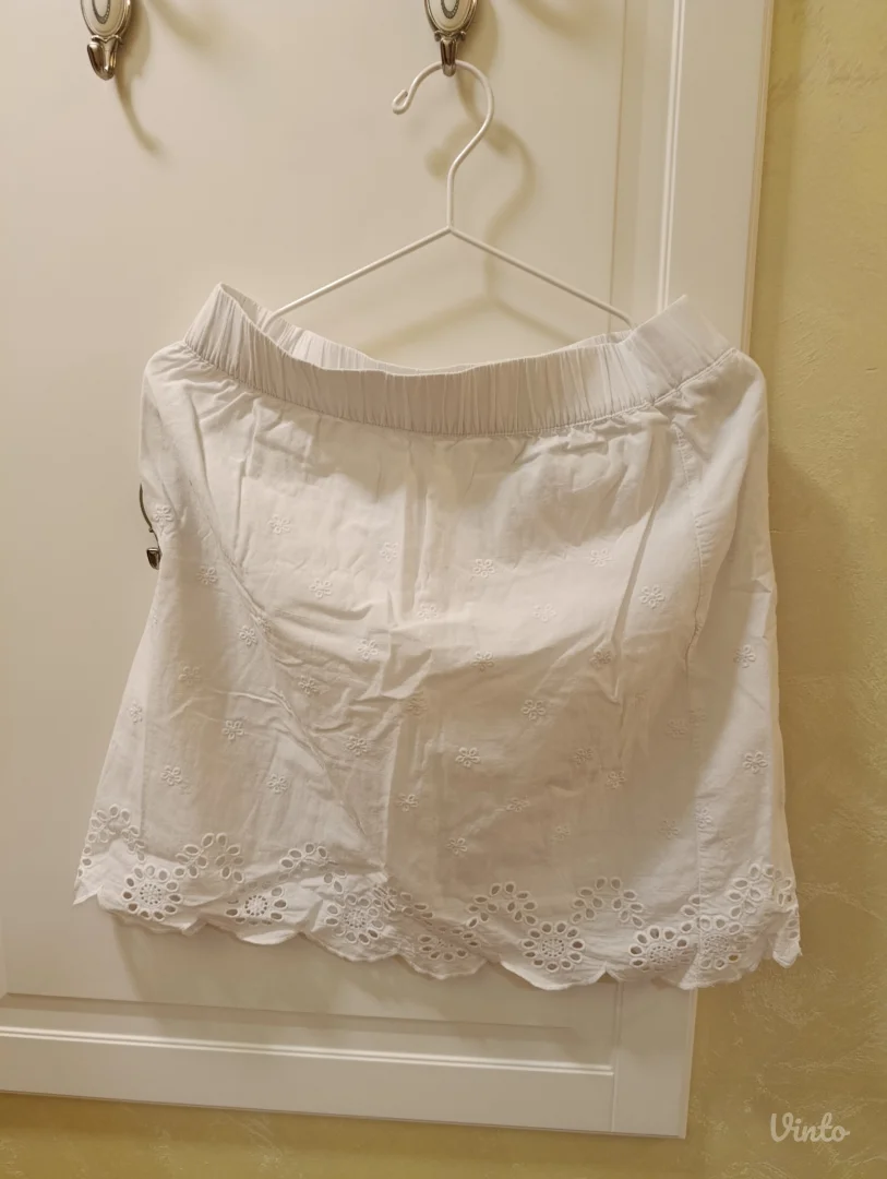 Bela pamučna suknjica