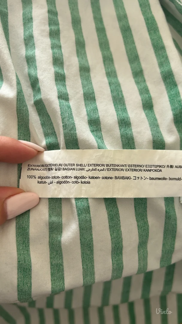 Oversize Bershka prugasta košulja