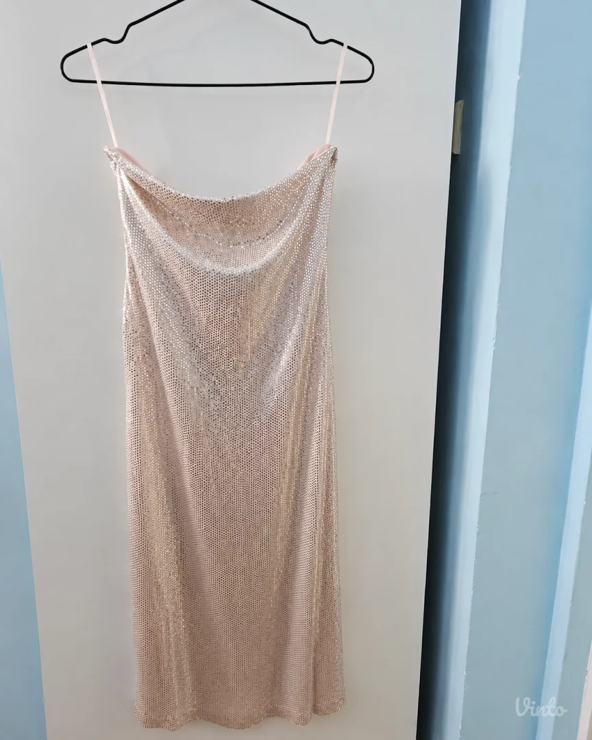 PS Fashion svetlucava midi haljina