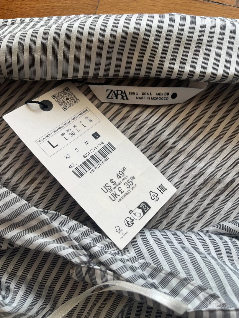 Zara košulja sa etiketom