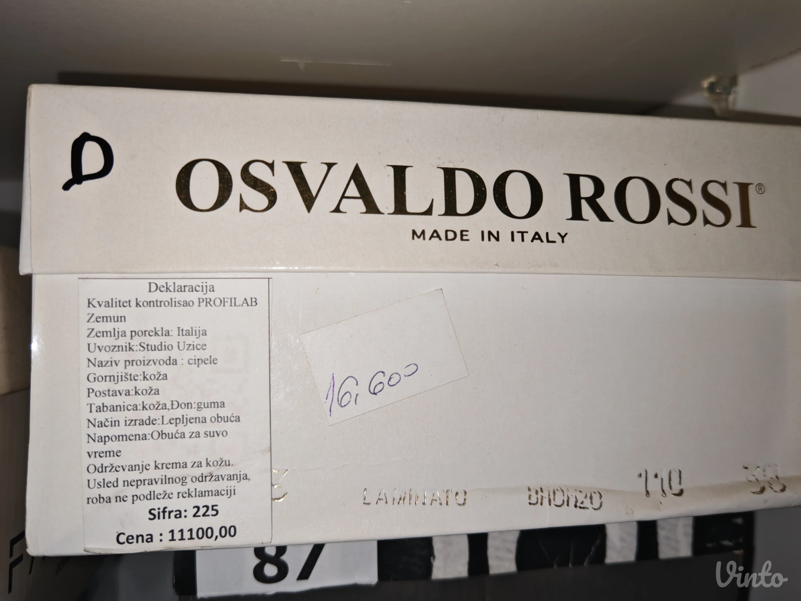 Osvaldo Rossi kožne sandale