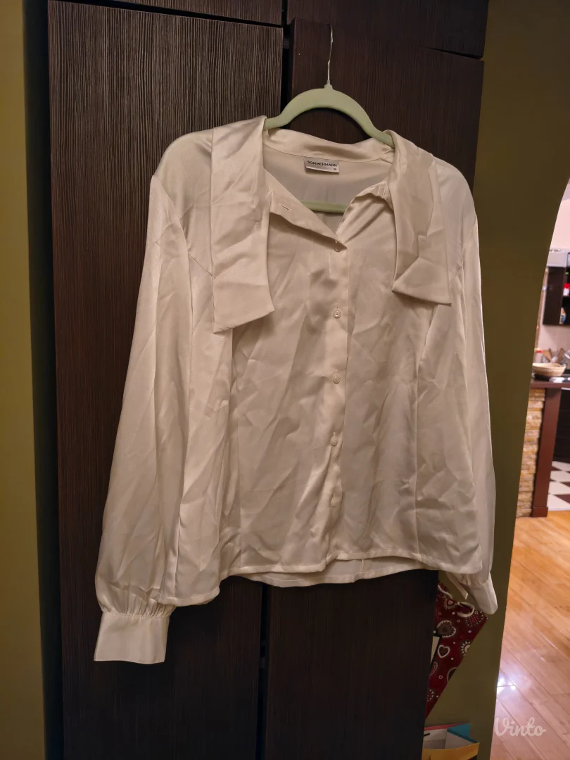 Sommermann svilena bela poslovna košulja