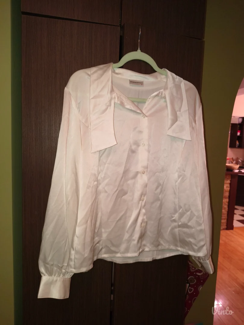 Sommermann svilena bela poslovna košulja