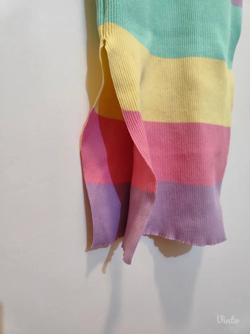 Šarena trikotažna haljina