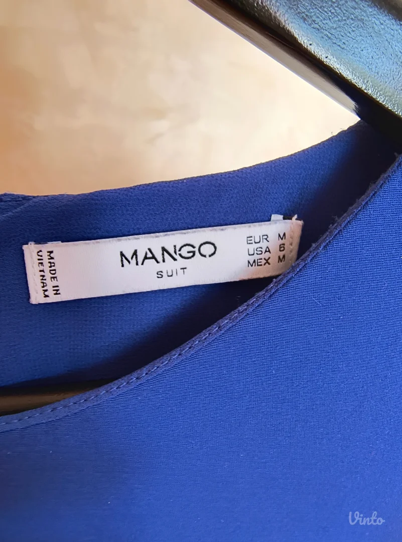 MANGO kraljevsko plava haljina