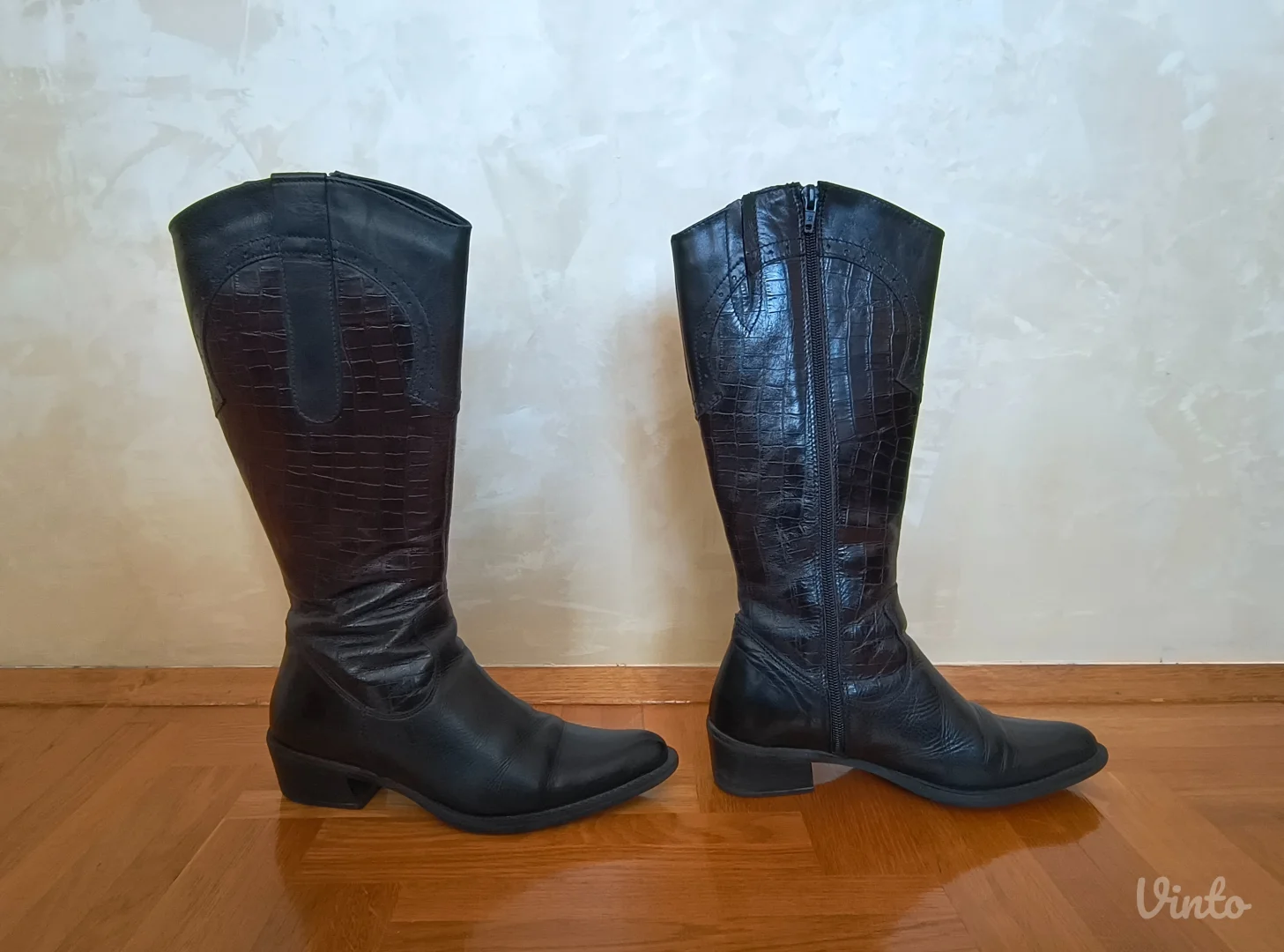 Čizme prava koža 36,5