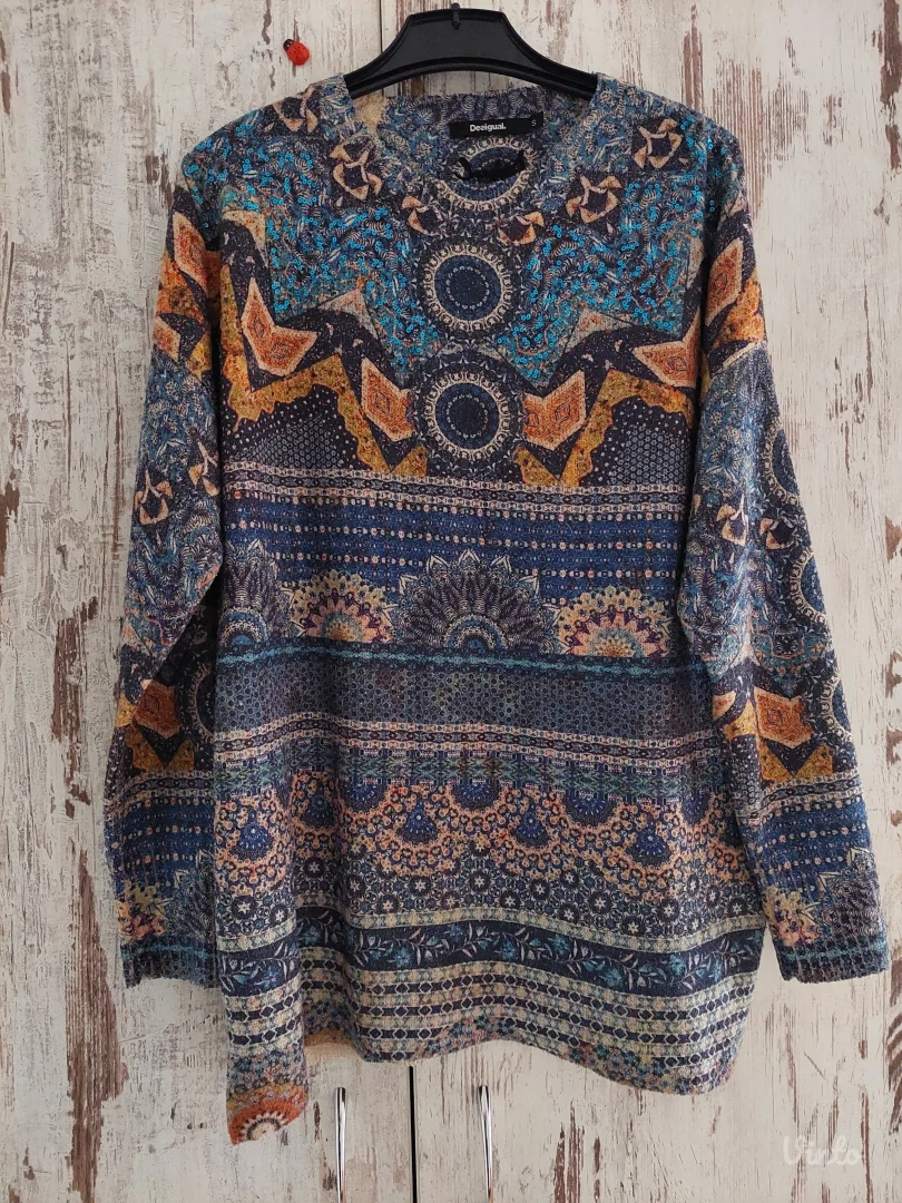 Desigual boho džemper