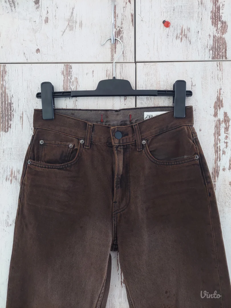 Zara nove braon farmerke