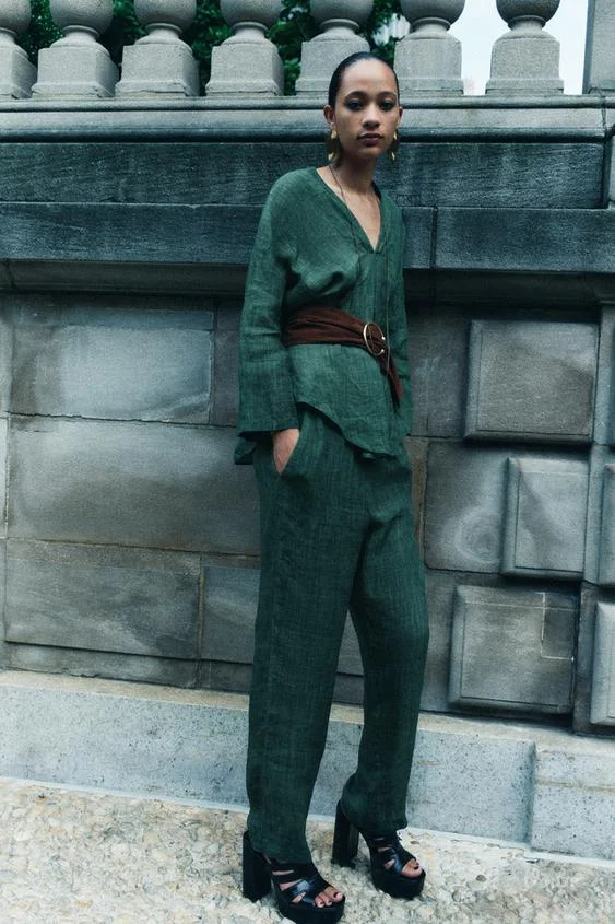 Zara pantalone od ramije