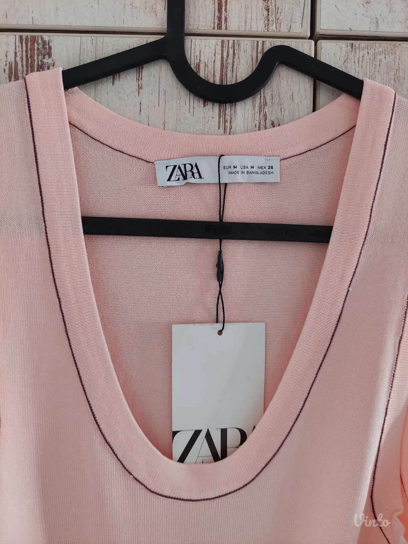 Zara roze pleteni top