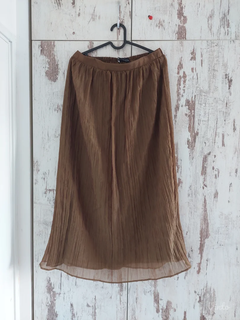 Zara maslinasta midi suknja