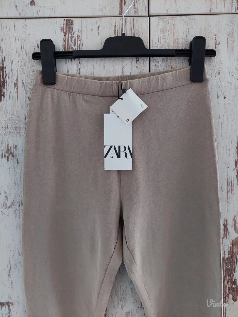 Zara krem pamučne helanke