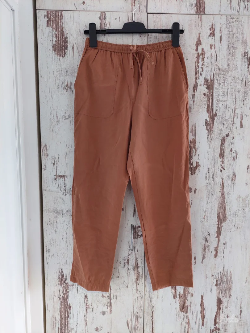 Zara cigla lagane pantalone