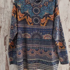 Desigual boho džemper