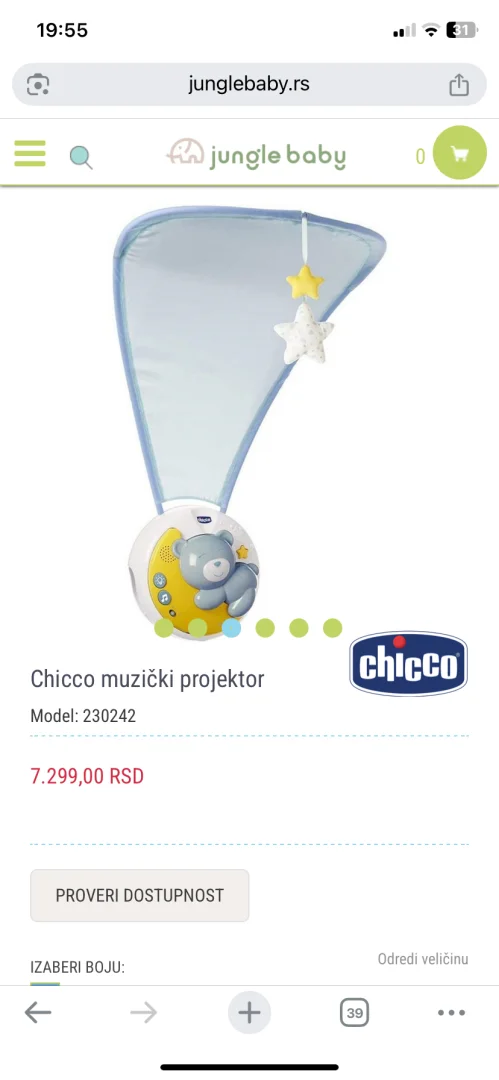 Chicco muzički projektor za bebe