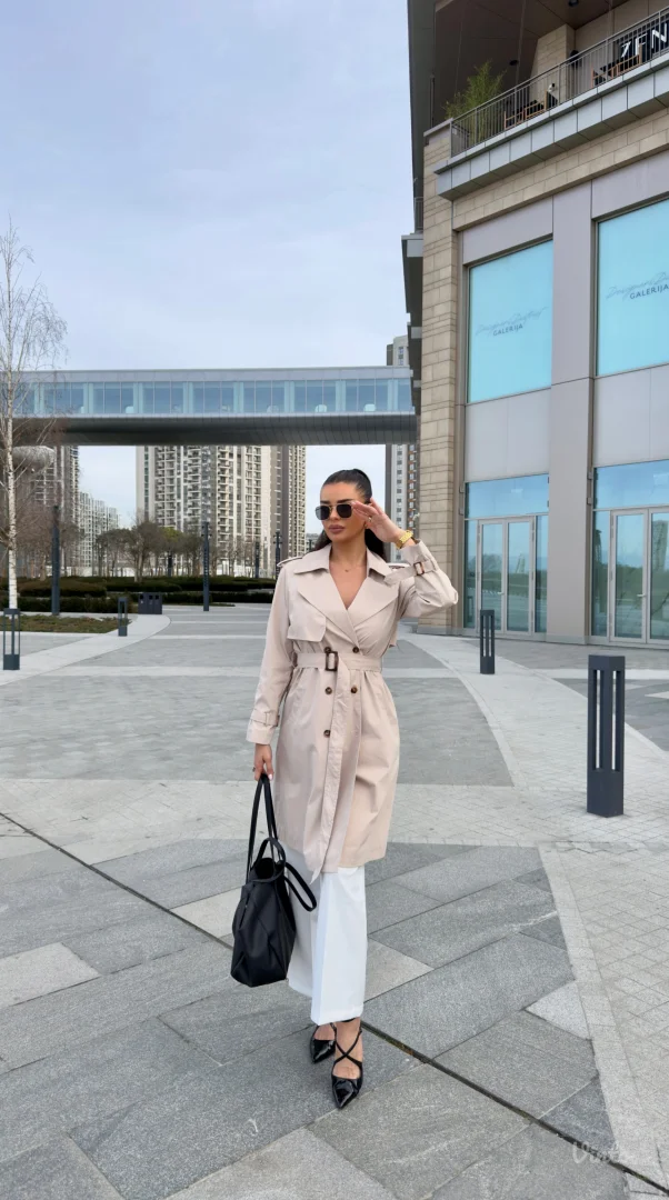 Bež mantil s/m i m/l