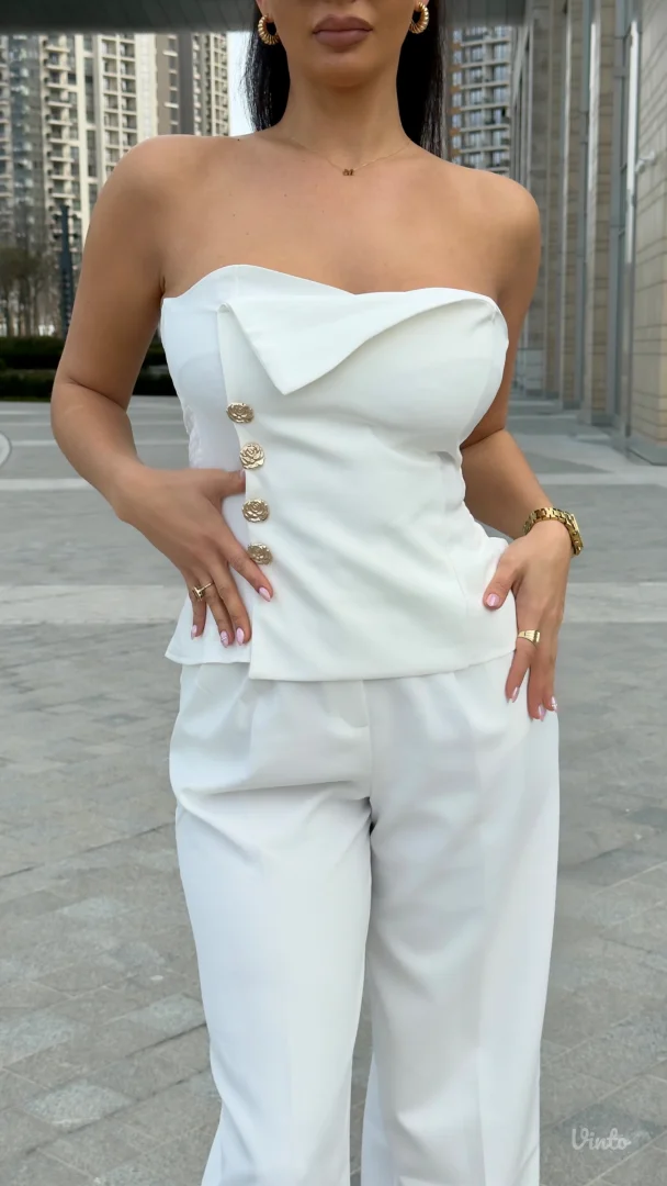 Komplet korset belo odelo