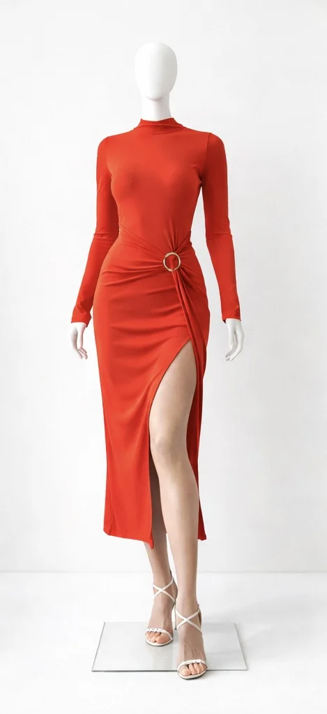 Crvena haljina Uni nova sa etiketom