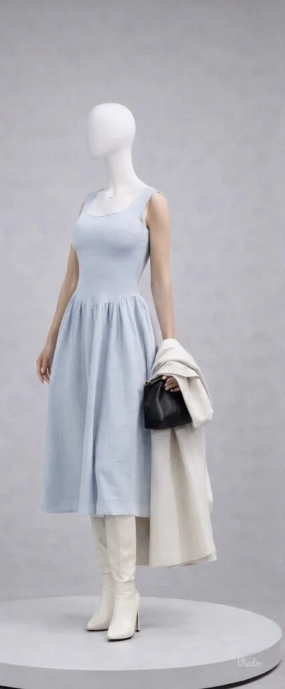 Plava haljina sve veličine imaju