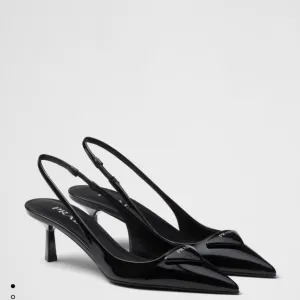 Prada-Patent leather slingback