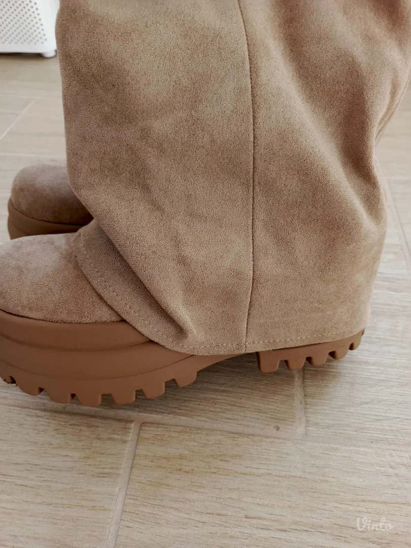 Čizme velura bež    br 38