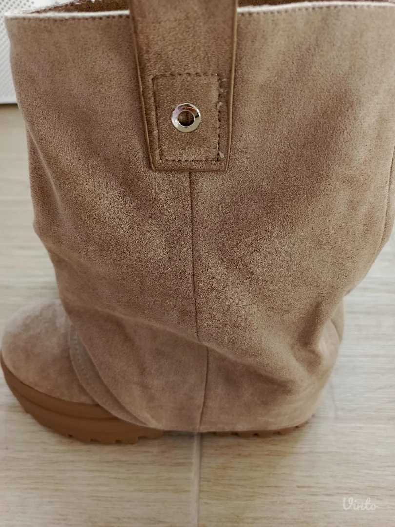 Čizme velura bež    br 38