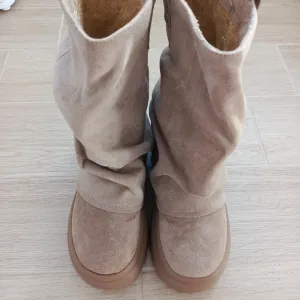 Čizme velura bež    br 38