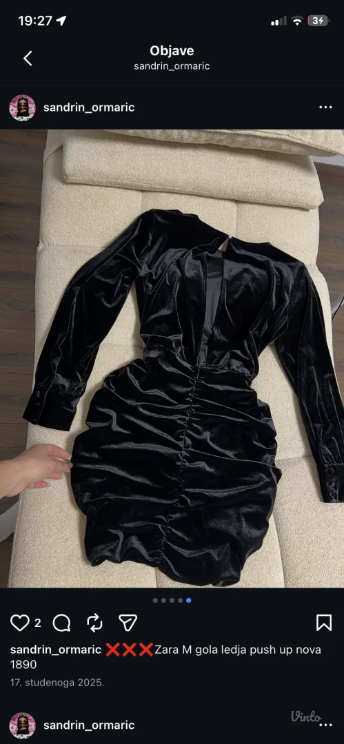 Zara plisana haljina