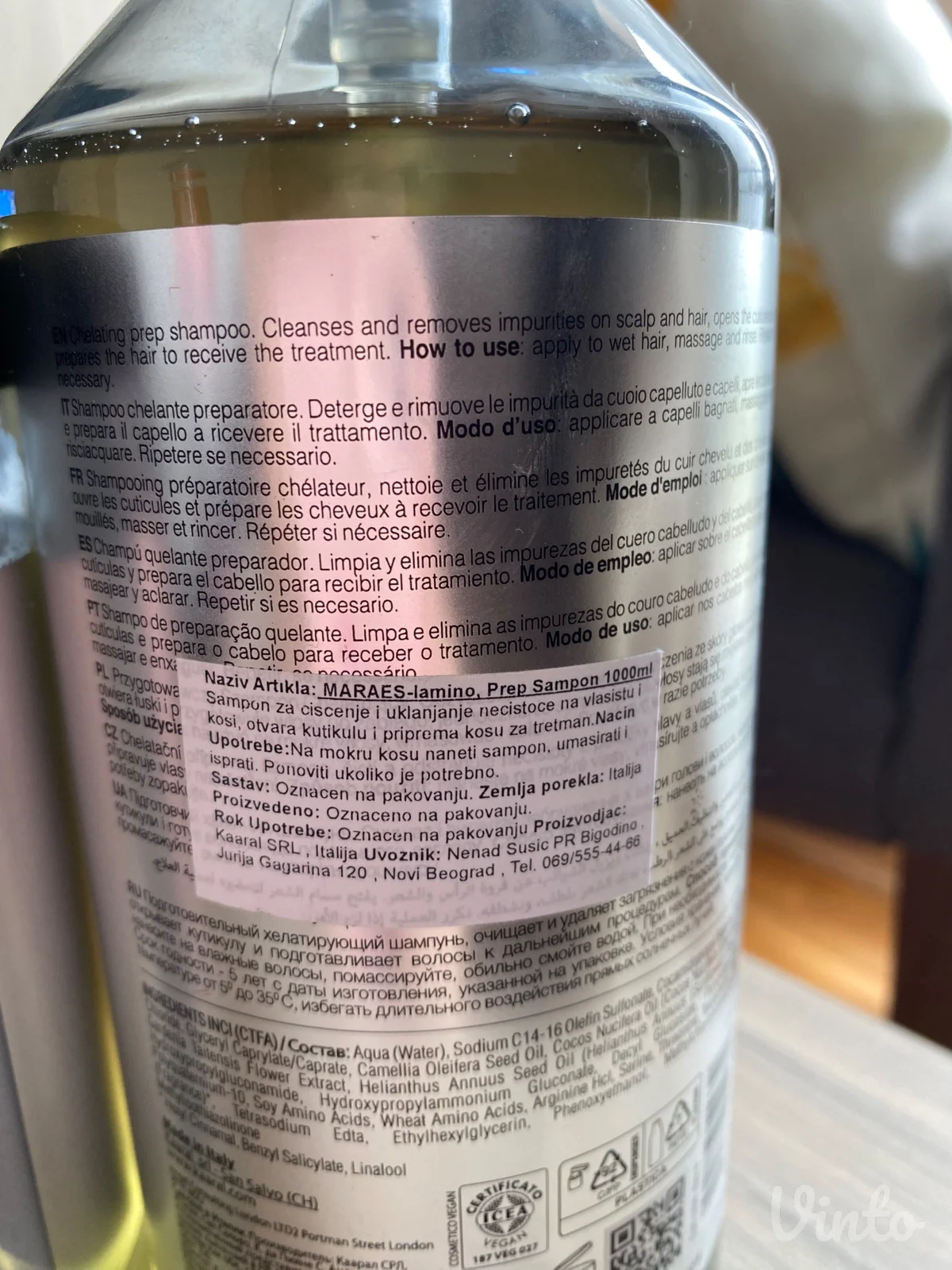 Maraes Lamino Care profesionalni tretman za laminaciju kose.