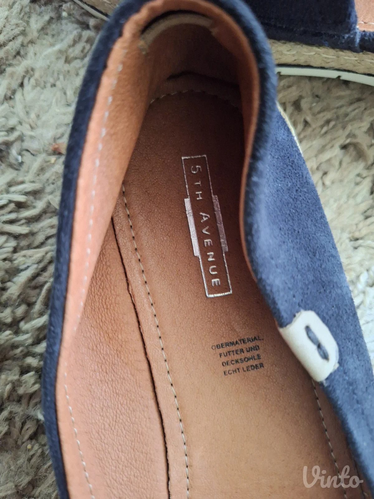 Kozne espadrile 5th Avenue nove
