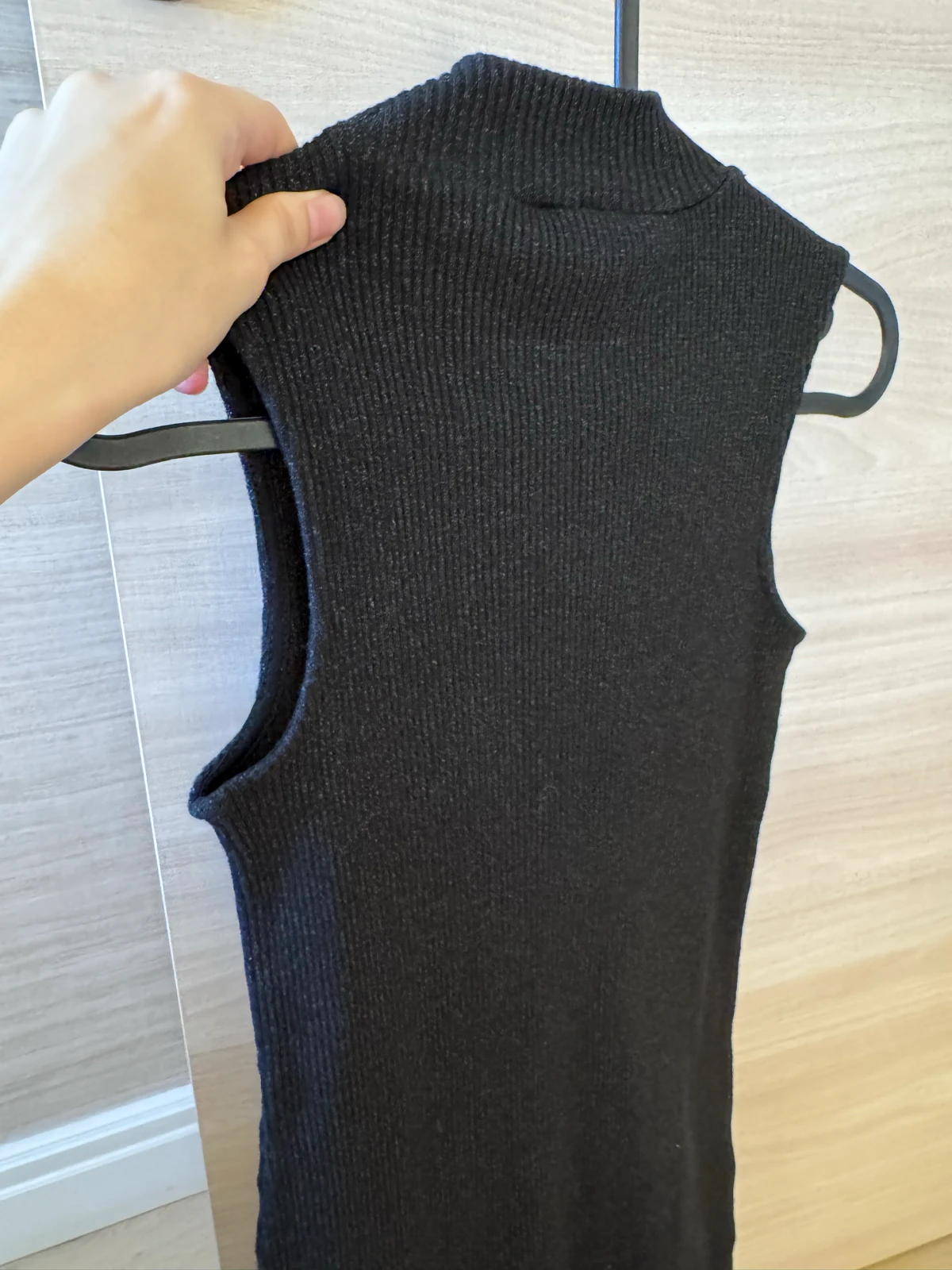 NOVO ZARA Trafaluc pletena maxi haljina sa rolkom vel S
